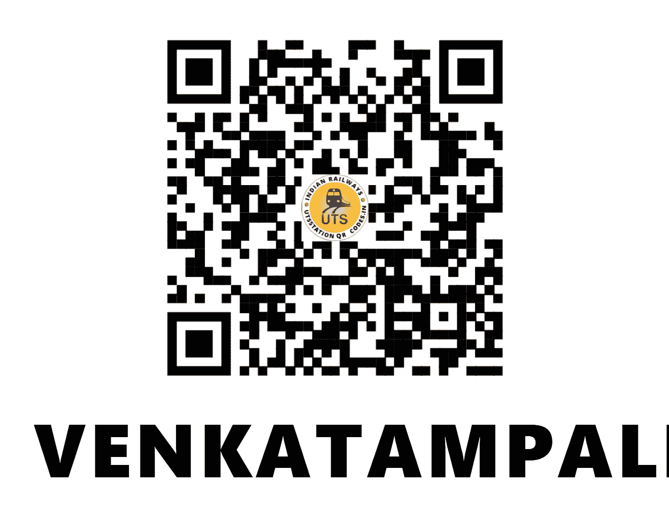 UTS QR Code for VENKATAMPALLE - VPL (SC - ANDHRA PRADESH)